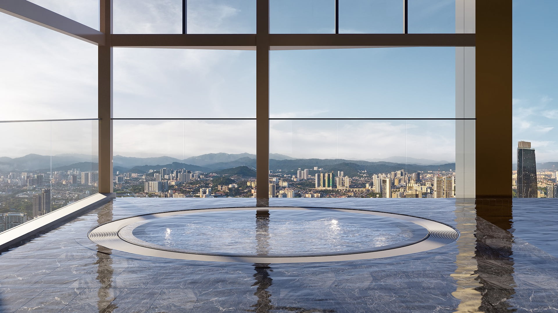 Heated Jacuzzi 恒温按摩池